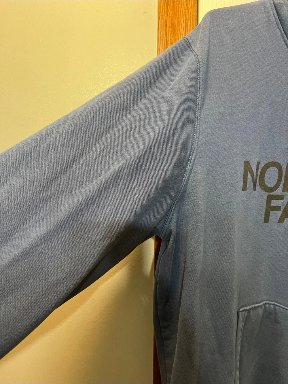 The North Face Blue Cotton Blend Hoodie Sweatshirt - Men’s XL